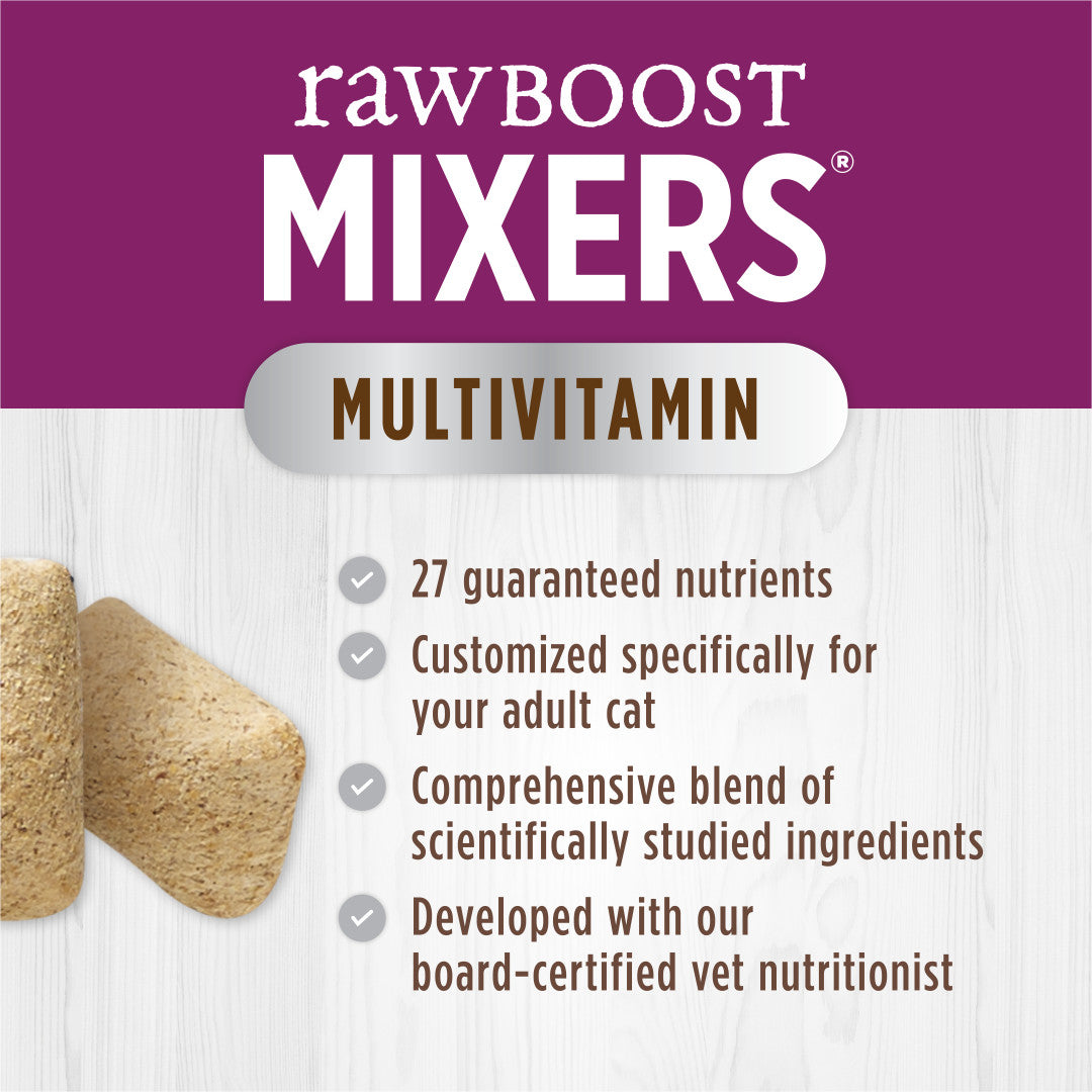 Instinct Freeze-Dried Raw Boost Mixers Grain-Free Multivitamin for Adult Cats Food Topper