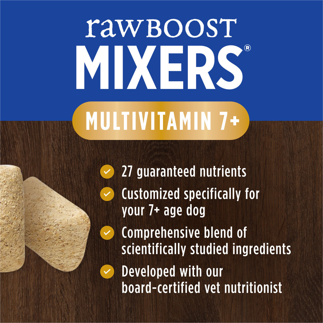 Instinct Freeze-Dried Raw Boost Mixers Grain-Free Multivitamin for Adult Dogs Ages 7+ Food Topper