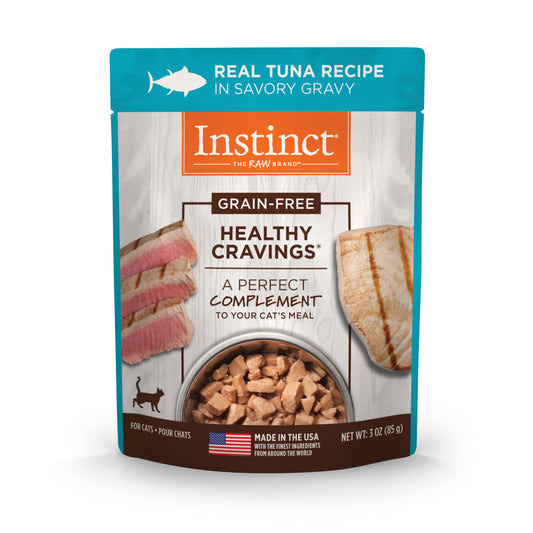 Instinct Healthy Cravings Grain-Free Real Tuna Wet Cat Food Topper