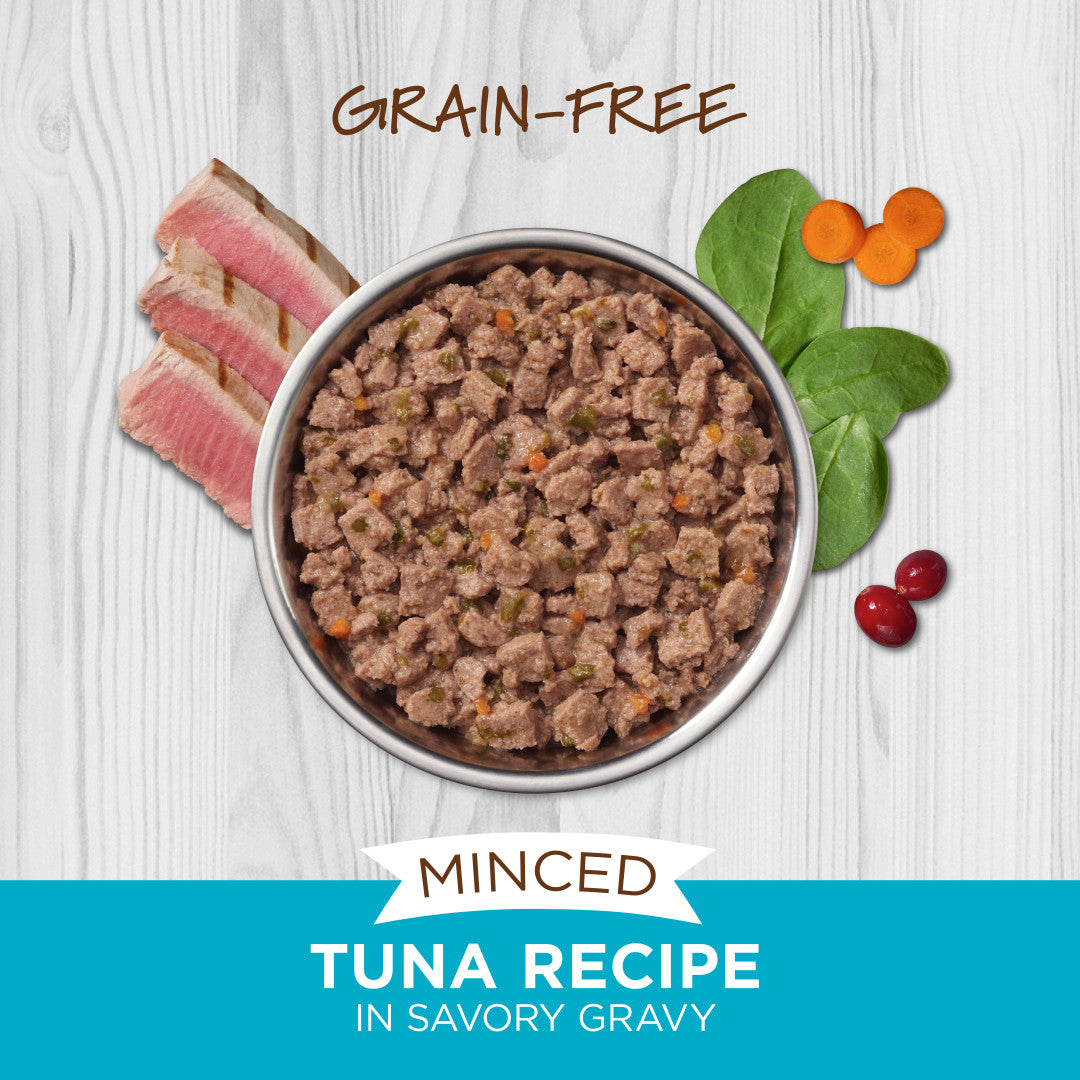 Instinct Grain-Free Minced Recipe with Real Tuna Wet Cat Food Cups (Contain Pork)