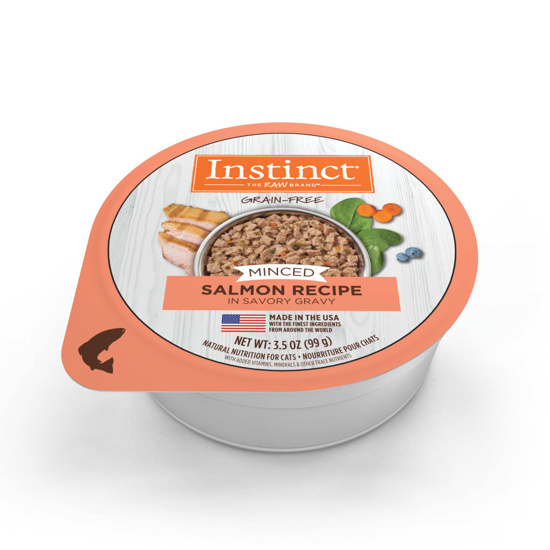 Instinct Grain-Free Minced Recipe with Real Salmon Wet Cat Food Cups