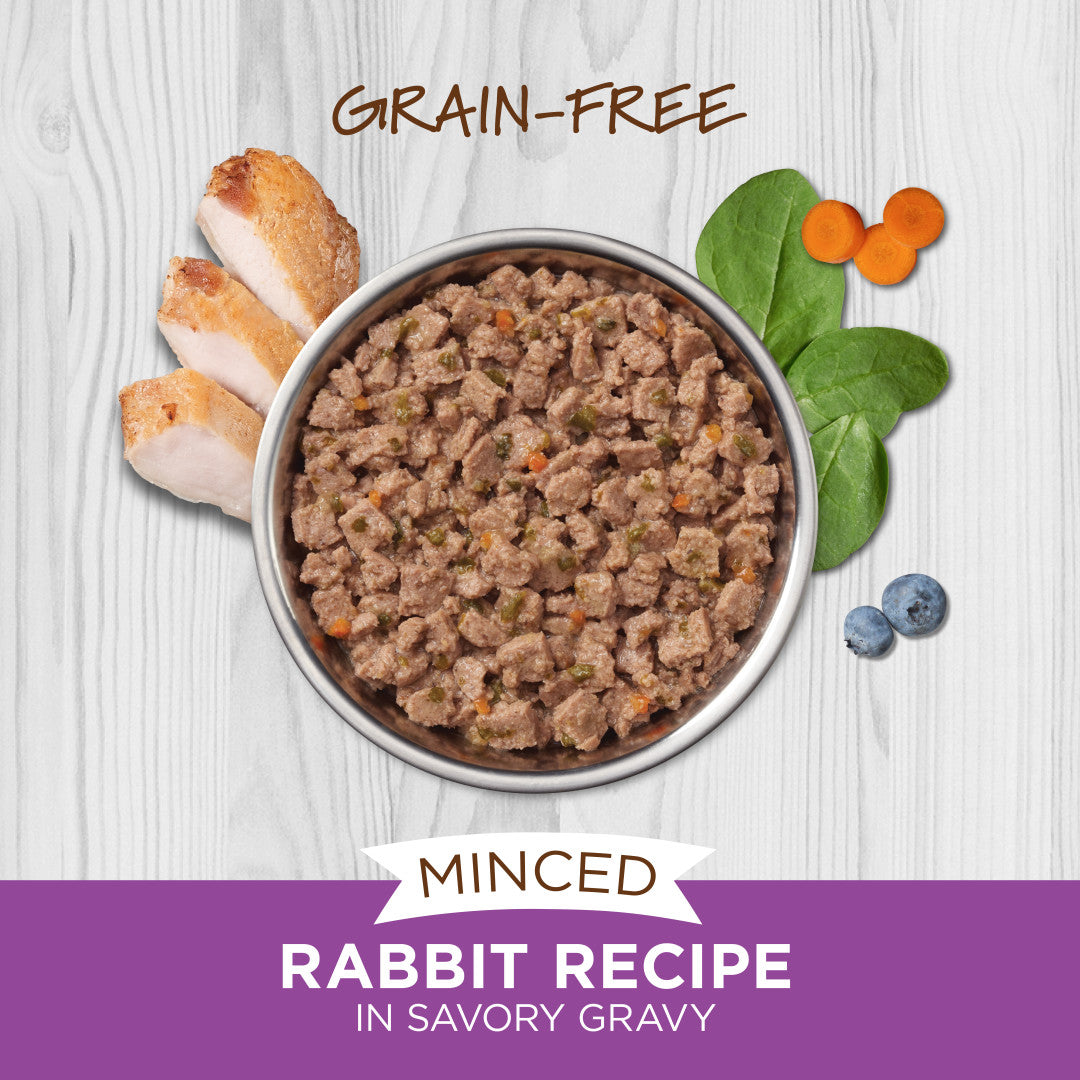 Instinct Grain-Free Minced Recipe with Real Rabbit Wet Cat Food Cups  (Contain Pork)