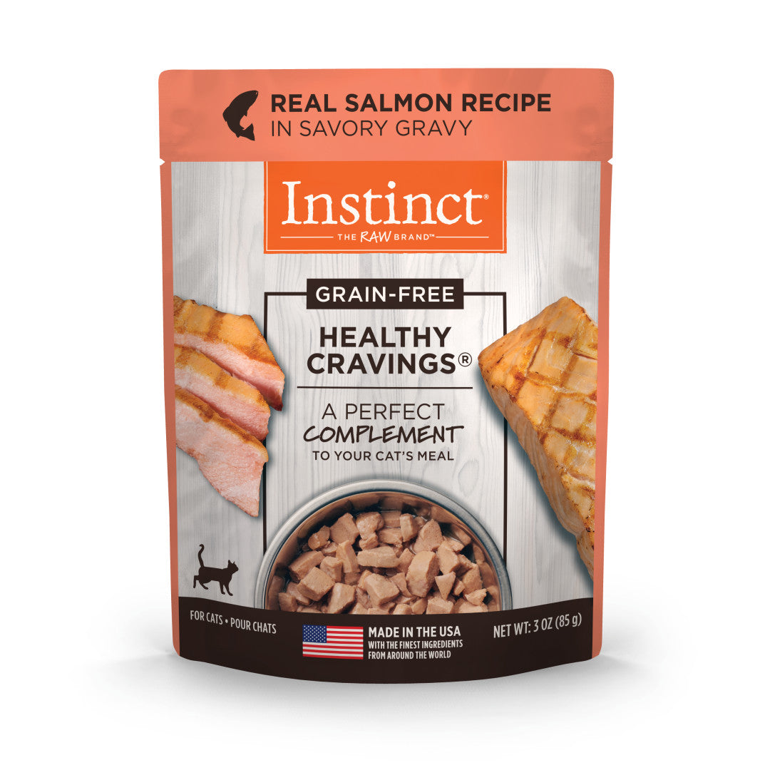 Instinct Healthy Cravings Grain-Free Real Salmon Wet Cat Food Topper