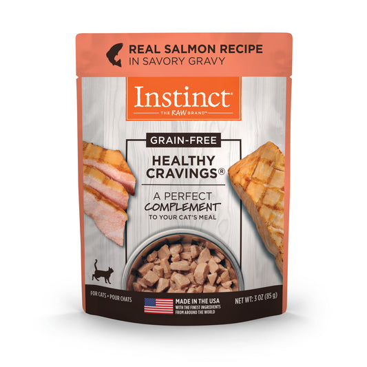 Instinct Healthy Cravings Grain-Free Real Salmon Wet Cat Food Topper