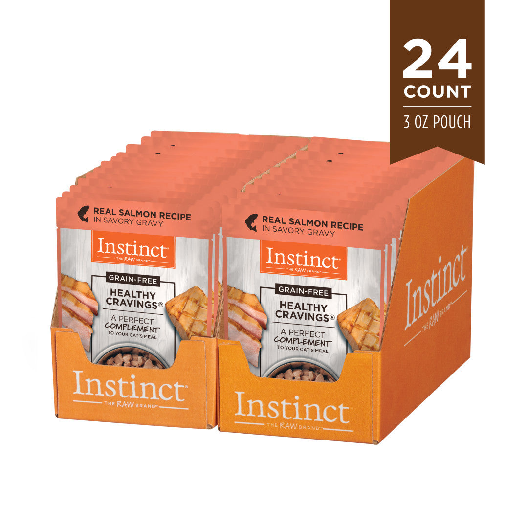 Instinct Healthy Cravings Grain-Free Real Salmon Wet Cat Food Topper