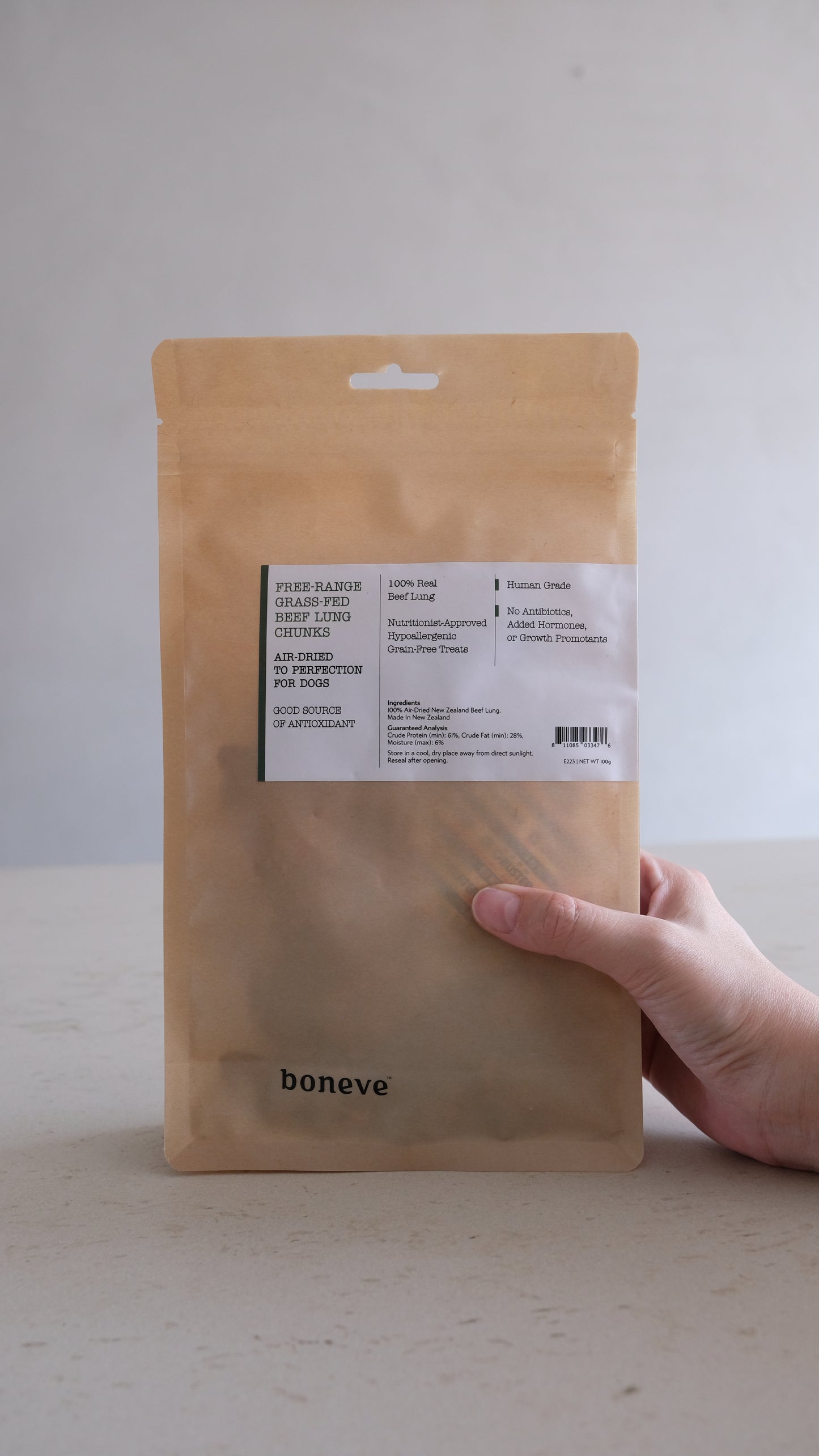 Boneve Free-range Grass-fed Beef Lung Chunks