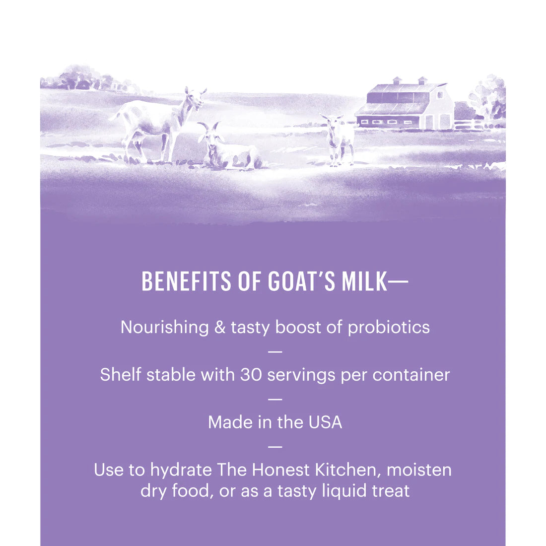 The Honest Kitchen Daily Boosters Instant Goat's Milk with Probiotics