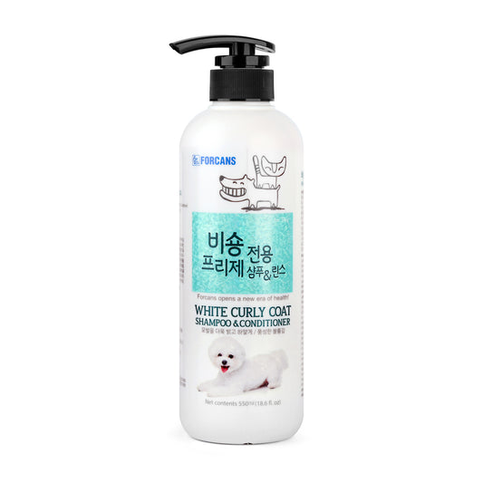 Forcans White Curly Coat Shampoo & Conditioner