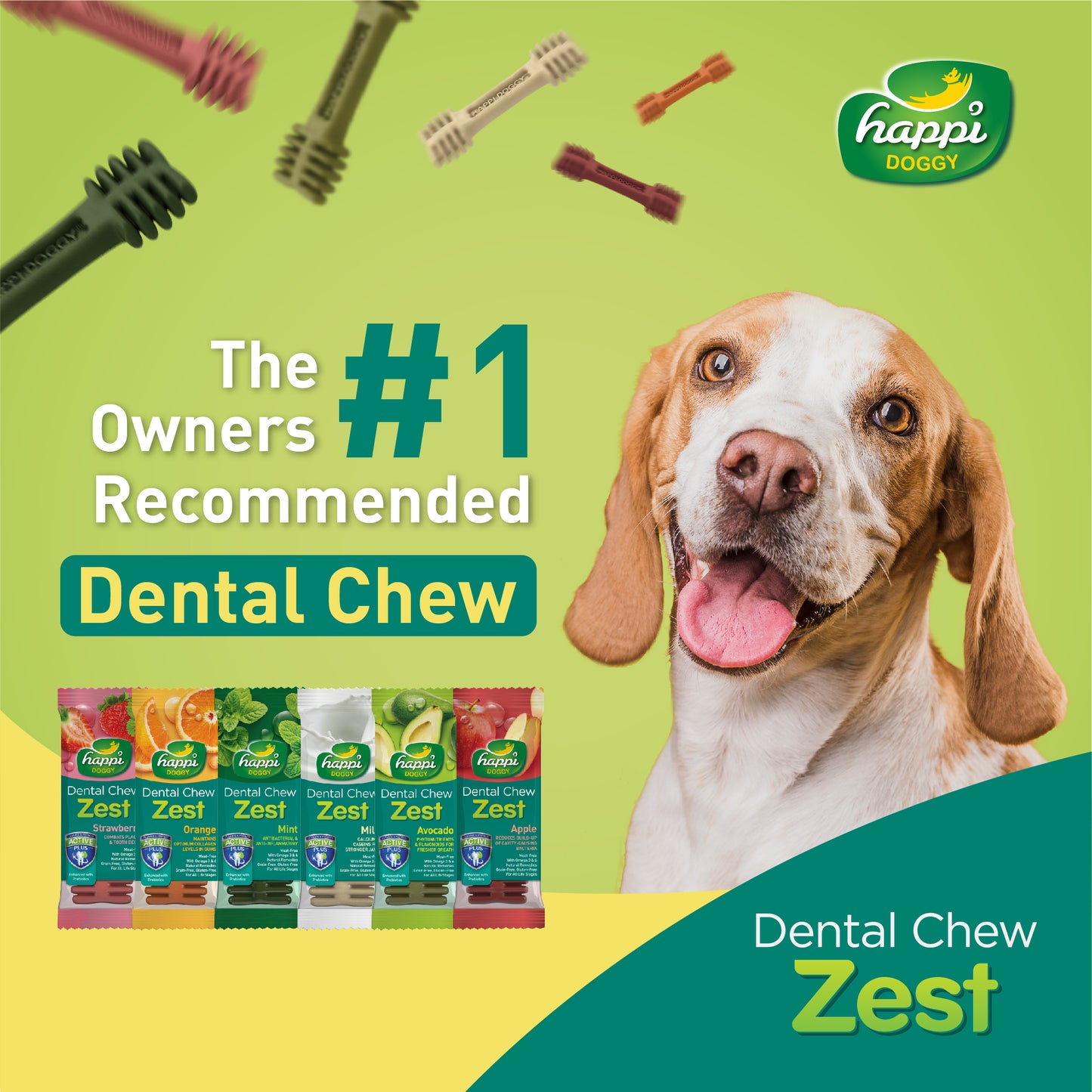 Happi Skippi Dental Chew (Zest & Care)