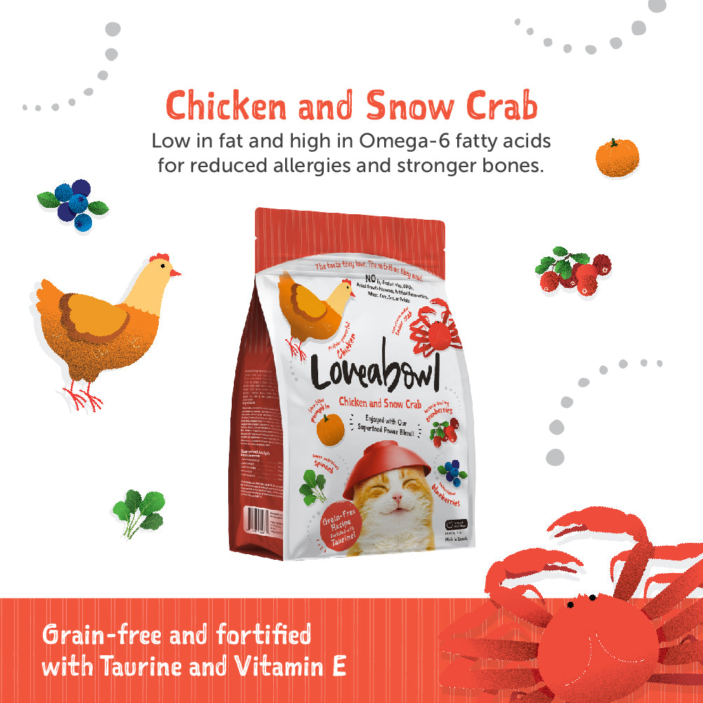 Loveabowl Chicken & Snow Crab Cat Food