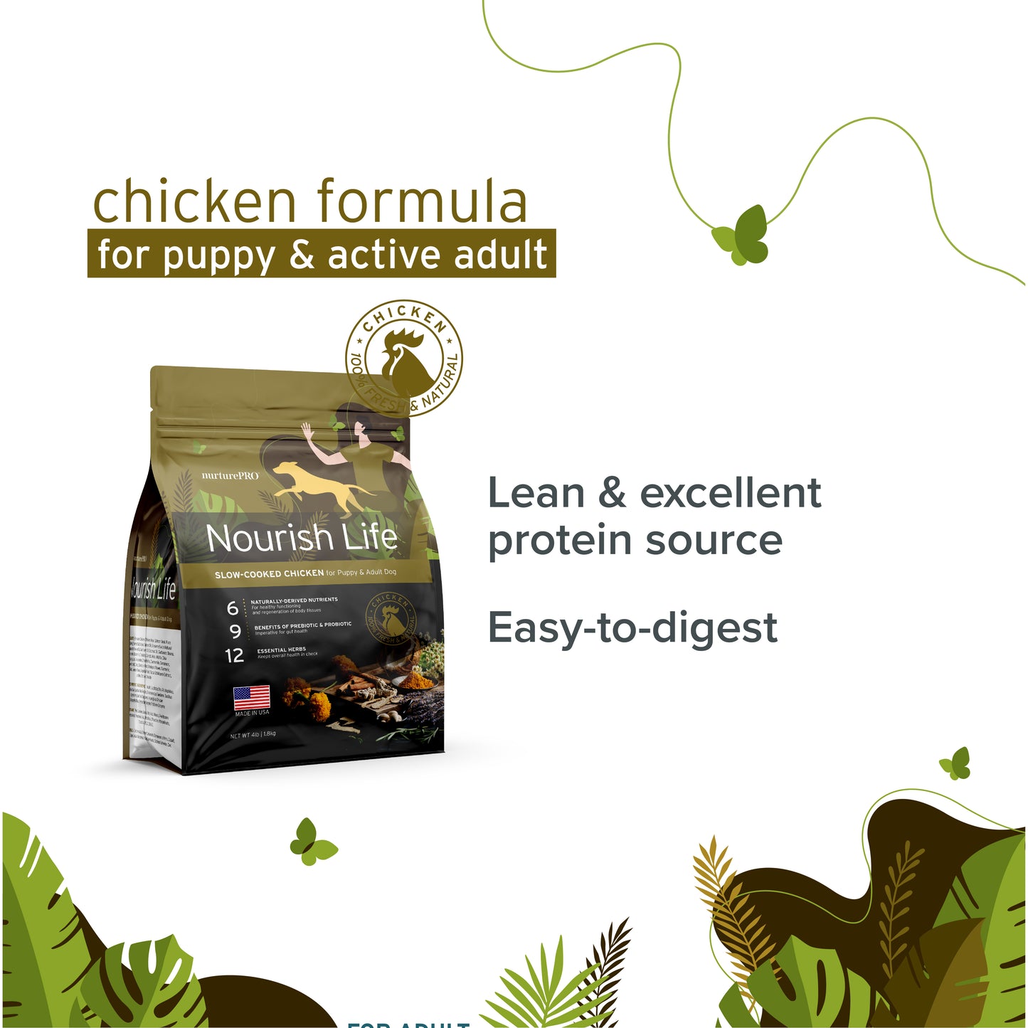 nurturePRO Chicken for Puppy & Active Adult